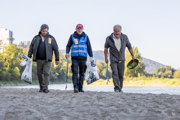 Rheinuferputzete / Clean-Up-Day September 2021. (Foto durch Fotograf IGSU)