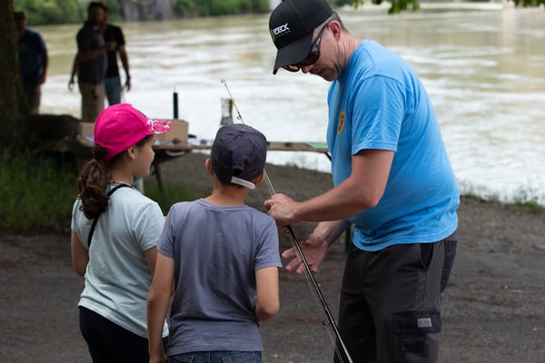 Jungfischer-Schnuppernachmittag der Fischerzunft Laufenburg, 26. Juni 2021. (Foto CC)