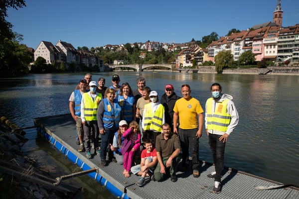 Rheinuferputzete / Clean-Up-Day September 2021. (Foto durch Fotograf IGSU)