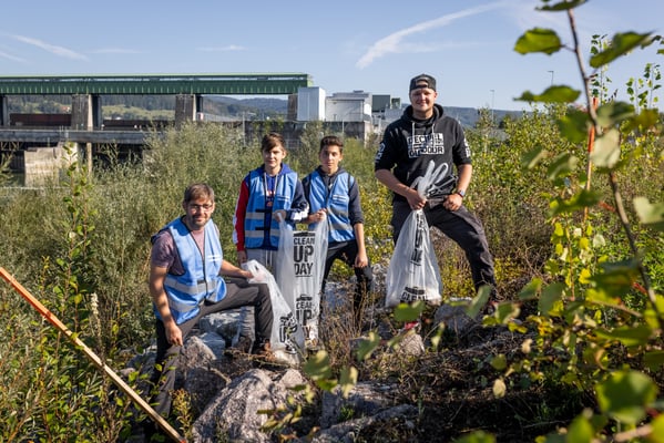 Rheinuferputzete / Clean-Up-Day September 2021. (Foto durch Fotograf IGSU)