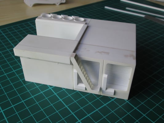 Das größte Einzelteil des Baggers, der Oberwagen