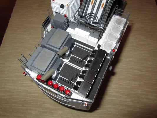 Draufsicht auf das fertige Oberwagendeck