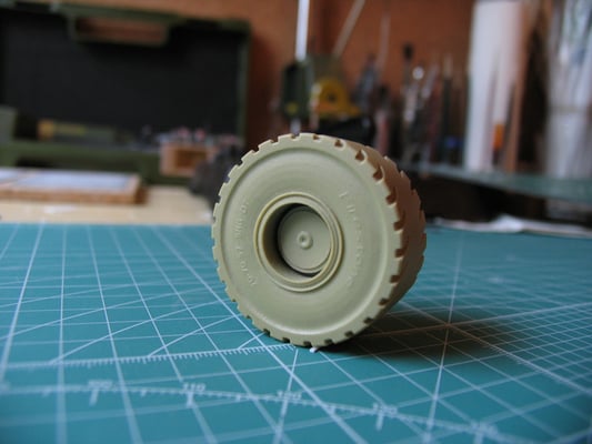 Komplettrad aus Resinguss