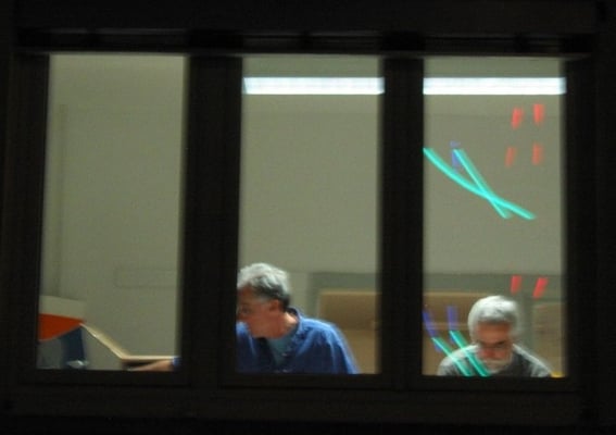 Vom Turm aus: Atelier D. Löchle mit Tillman Rösch