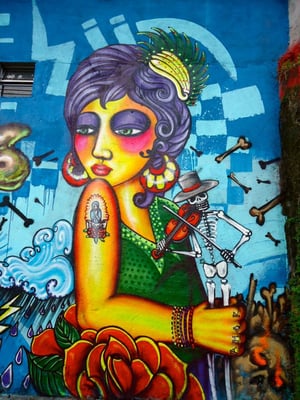 Freestyle graffiti character by Shalak. Sao Paulo, Brazil. 2011