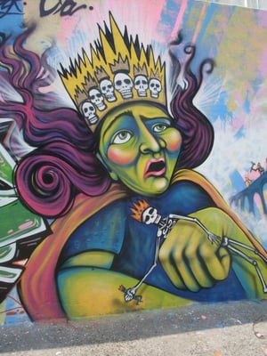 Freestyle graffiti character by Shalak. Sao Paulo, Brazil. 2011