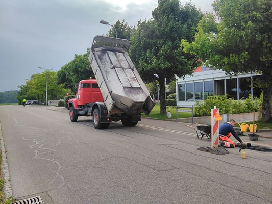 Belag Transport mit Thermosilo - Reusser Transporte AG Biberist