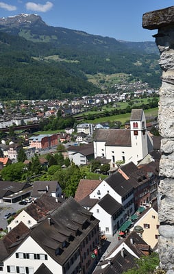 5224 / Woche 24 / Sargans, Blick vom Schloss