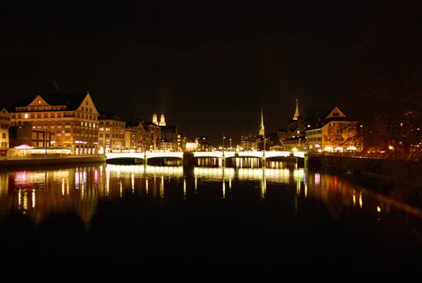 Nr. 103 / 18.02.12 / Zürich Limmat Rud. Brunbrücke / 3872 x 2592 / JPG-Datei