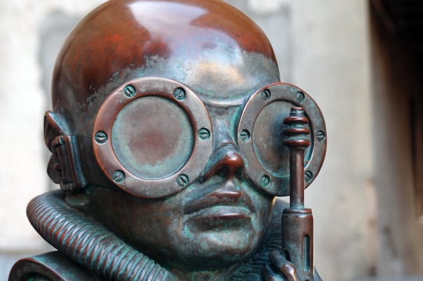 Nr. 5108 / Woche 8 / Greyerz, vor Giger Museum / 6000 x 4000 / JPG-Datei 