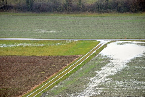 5304 / Woche 4 / Überflutete Felder bei Dielsdorf