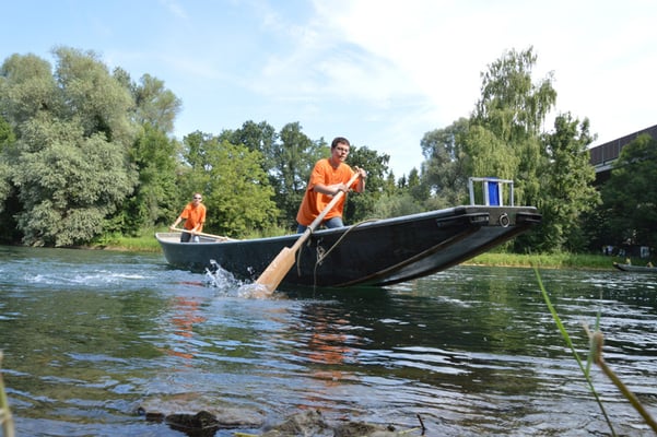 Nr. 2506 / 18.08.2013 / Dietikon, Limmat, Jungpontonier-Wettfahren / 6016 x 4000 / JPG-Datei