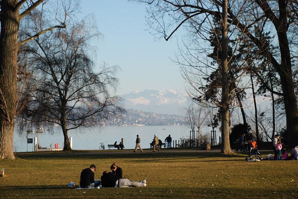 Nr. 302 / 24.02.2008 / Zürichsee, Mythen-Quai, Blick Richtung Nord-Ost / 3872 x 2592 / JPG Datei