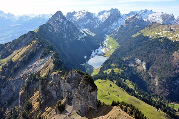 5045 / Woche 45 / Hoher Kasten, Blick Richtung Säntis, Sämtisersee  / 6000 x 4000 / JPG-Datei 