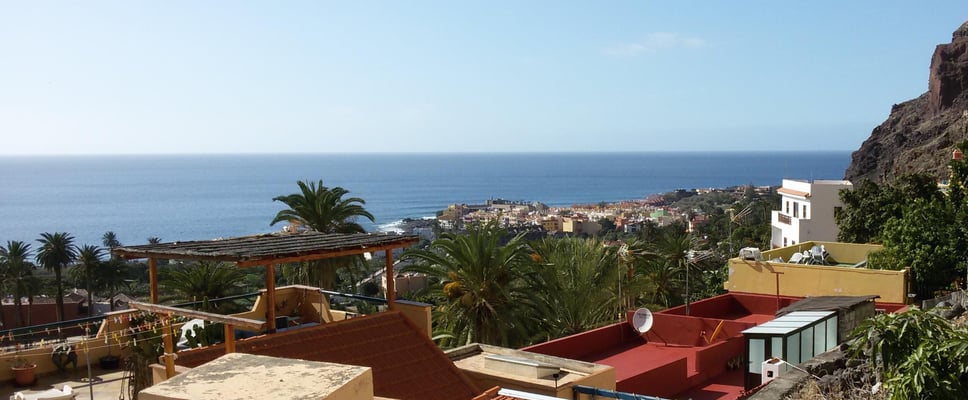 Blick auf La Playa im Valle Gran Rey