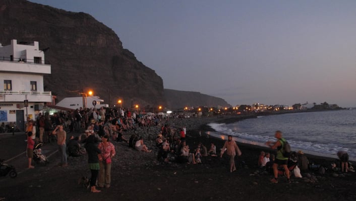 La Playa, Sonnenuntergang