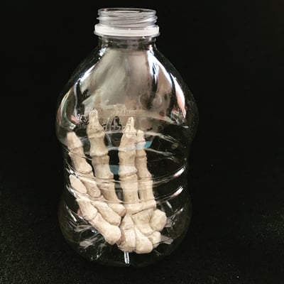 "Preserved #3", 2019, 4.5 x 3 x 3, Ceramic, Plastic bottle