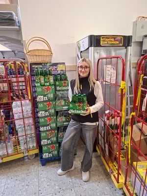 Hanna Grubelnik bei Billa Preding