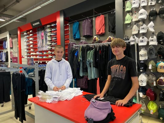 Leon Bernhardt und Samuel Adam bei Hervis in Leibnitz