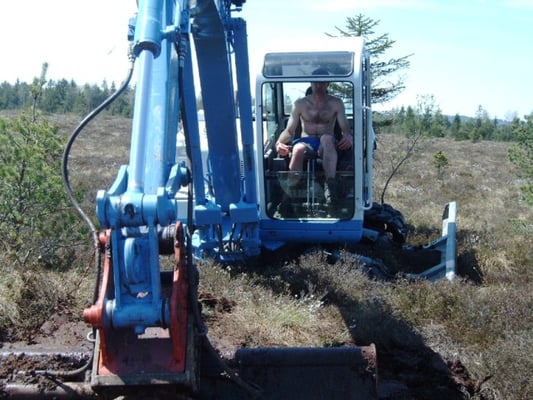 Partieller Grabenanstau