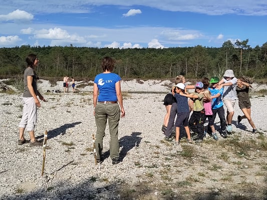 ... als auch beim Spielen mit großer Begeisterung dabei! © Florian Degele