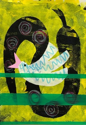 Schlange und Austernvogel von S.A.