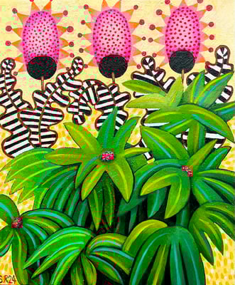 2 Pflanze kurios. 50 x 60 cm. ©Sonja Rieser 2024