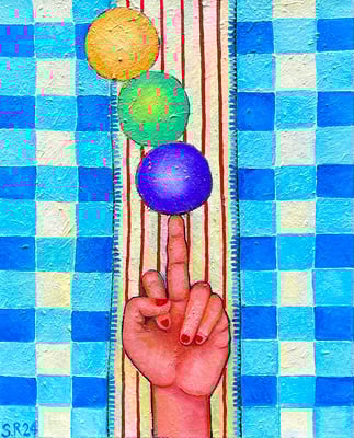 2.Balance. 40 x 50 cm. ©Sonja Rieser 2024