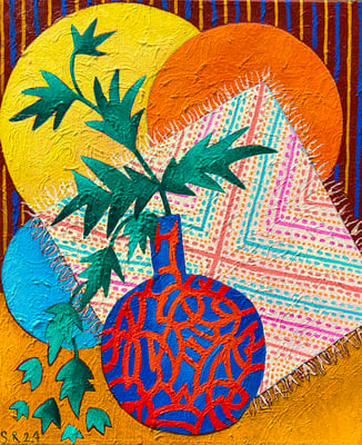 Ohne Titel, 50x60 cm. Öl auf Leinwand ©Sonja Rieser 2024