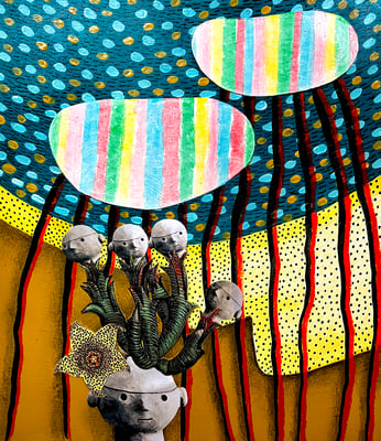 Analogcollage, Mixmedia