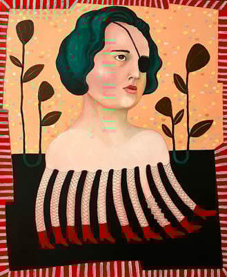 Kompensation. 50x60cm.Öl auf Leinwand 2025