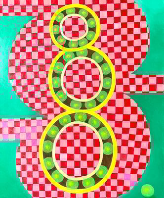 Game, 50 x60 cm. Öl Acryl auf Leinwand,© Sonja Rieser