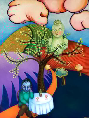 Paul haz Hoffnung. Öl auf Leinwand 70x90 cm