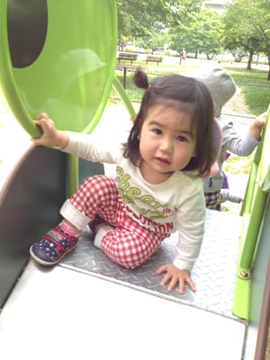 滑り台楽しい～