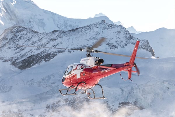 Gletscherlandung Helikopter