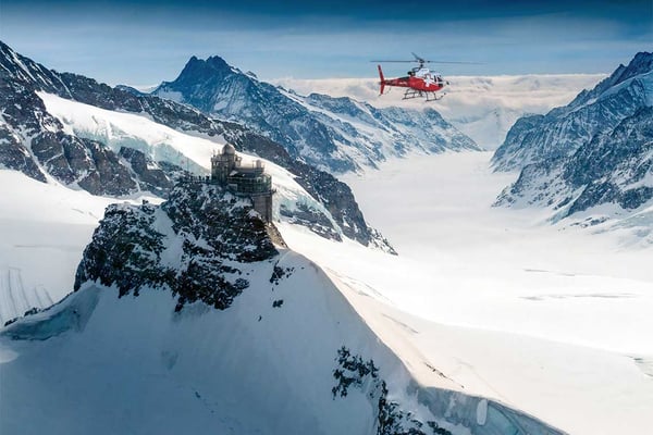 Jungfraujoch helicopter