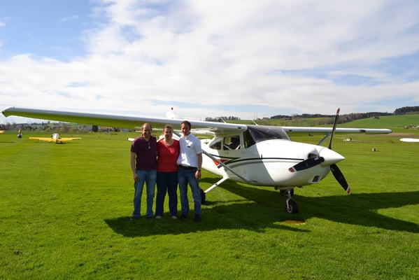Rundfluggäste Flugzeugflug