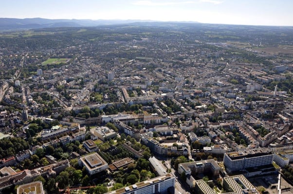 Basel Stadt Rundflug 