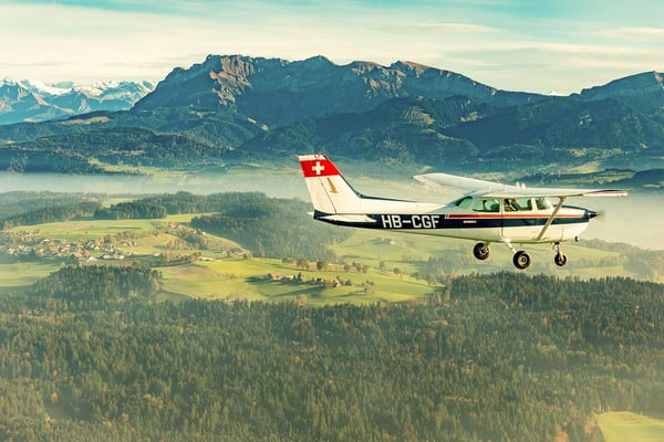 Chessna bei Rundflug 