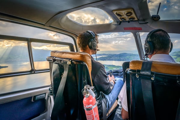 Pilot Helikopter Rundflug ab Buochs