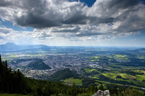 Überflug Landschaft