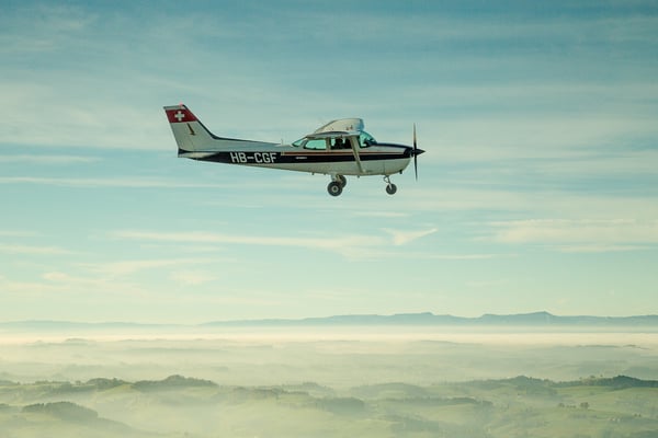 Rundflug im Flugzeug 