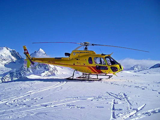 Helikopterflug ab St. Moritz