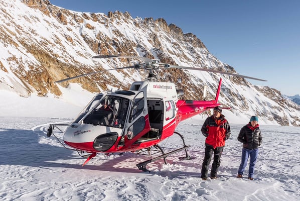 Helikopter Gletscherlandung