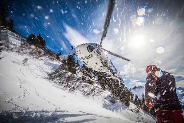 Helikopter Landeanflug