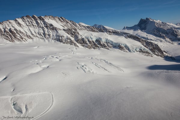 Gletscherlandung Helikopterflug