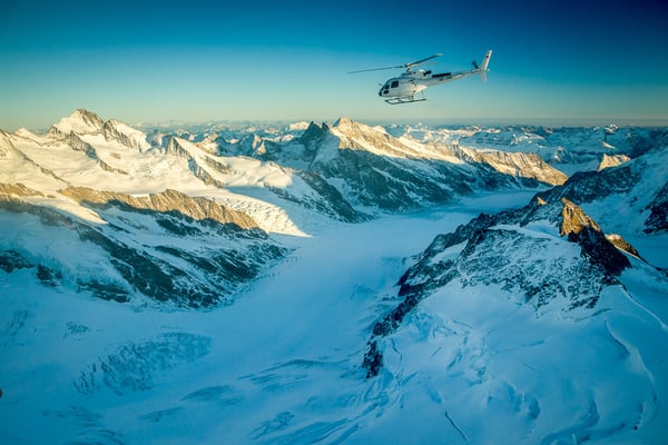Helikopterflug Aletschgletscher
