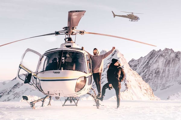 Jungfrau Gletscherlandung