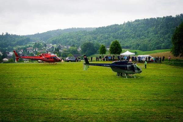 Helis stehen bereit