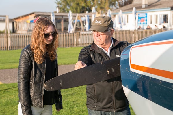 Propeller Flugzeug Chessna 